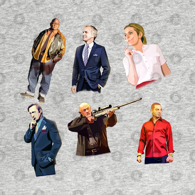 6 Better call Saul high quality stickers by therustyart